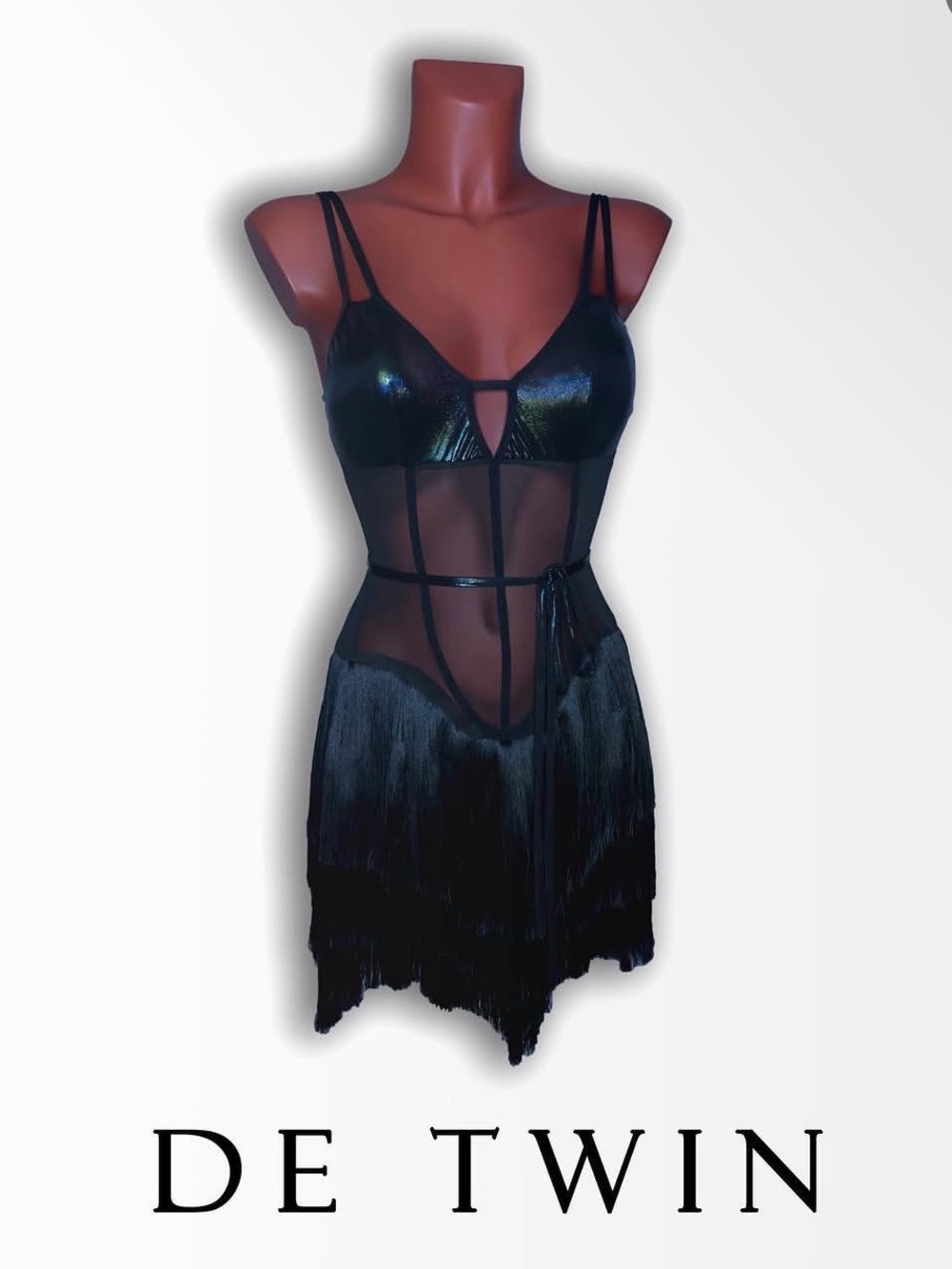 Black Sheer dress ballroom dancing